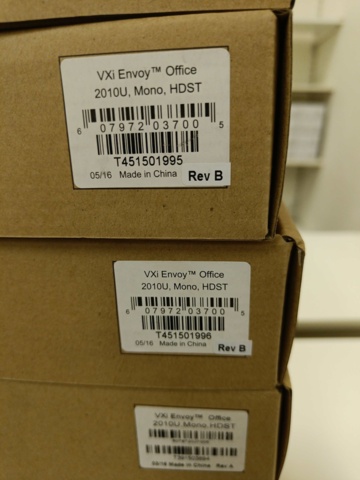 887615-5 10 new VXI Envoy Office 2010U Mono headsets