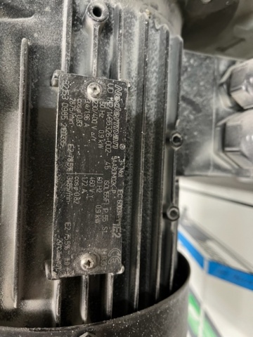 937743-3 Nederman spot extraction with fan motor