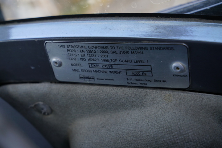 937552-46 Wheel excavator Doosan DX55W incl. Tool