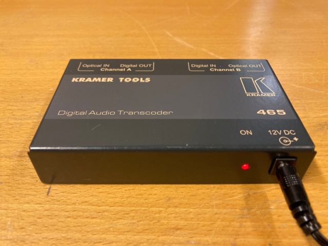 938621-1 Kramer 465 Digital Audio Transcoder