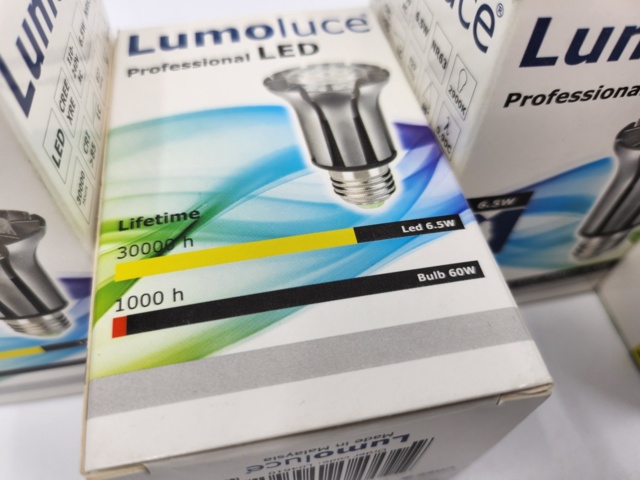 938586-2 5 Lumoluce LED, E27, Cree, 6.5W - Shipping included