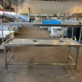686705-5 Sorting bench for sinks with draining shelf and drop-off for cutlery and rubbish