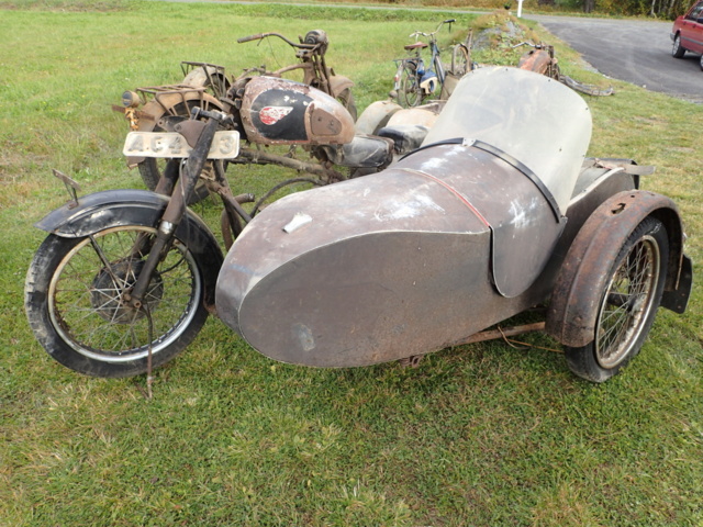 861928-1 BSA med sidovagn MC/delar