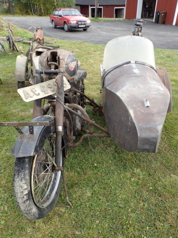 861928-2 BSA med sidovagn MC/delar