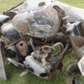 861928-7 BSA med sidovagn MC/delar