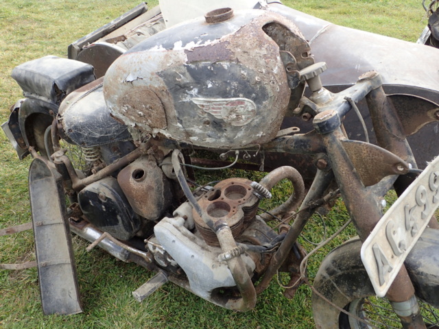 861928-7 BSA med sidovagn MC/delar