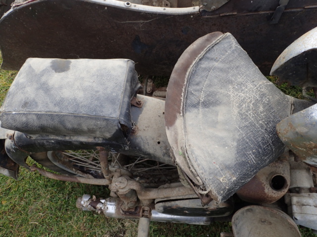 861928-15 BSA med sidovagn MC/delar