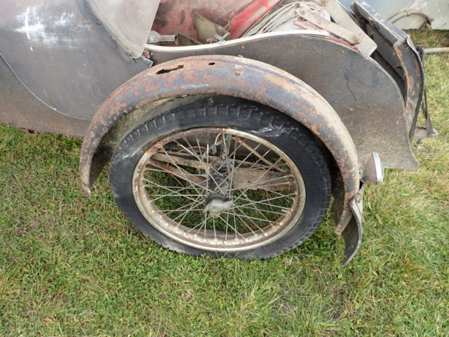 861928-20 BSA med sidovagn MC/delar