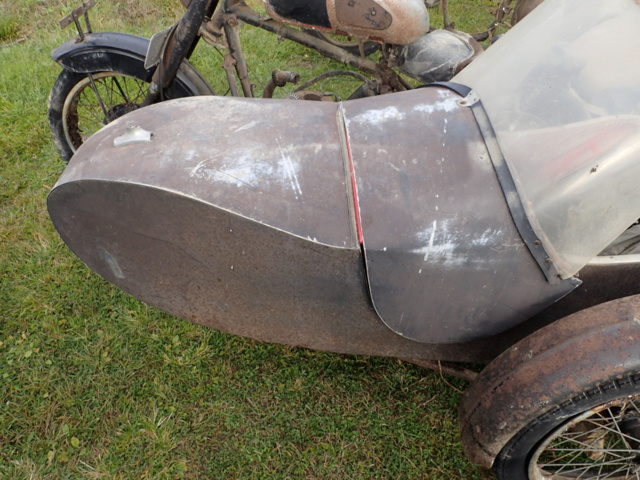 861928-21 BSA med sidovagn MC/delar