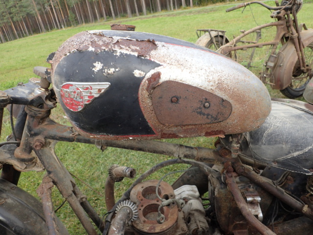 861928-22 BSA med sidovagn MC/delar