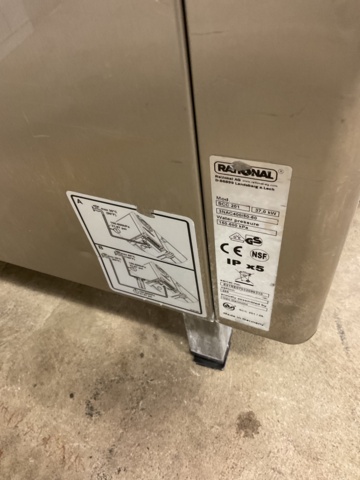 886909-5 Rational selfcooking center 201 and warming cabinet