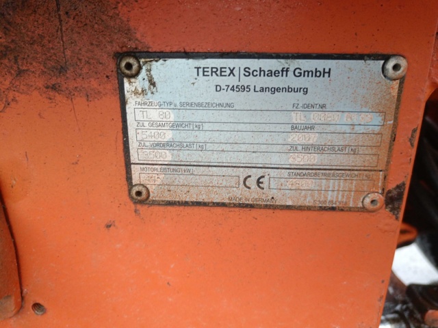 928391-57 Loader Terex TL80 With Attachment