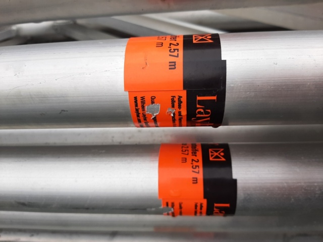 920387-5 Horizontal brace *double* (aluminium) 2.57m - Layher / approx. 50 pcs