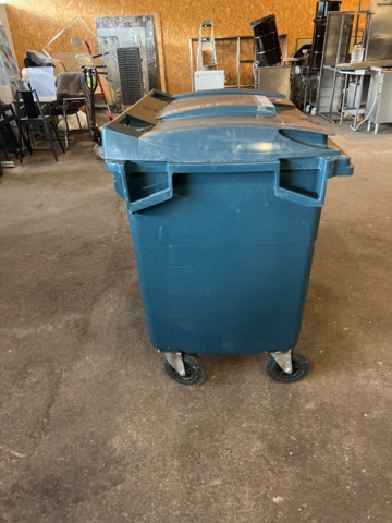 896862-4 Waste bin PWS 660 litres, grey/grey