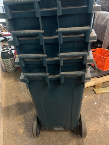 941205-3 1ST New Dustbin PWS 370-litre, grey/grey