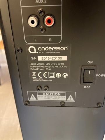 917358-9 Finlux TV 50" and pillar speakers Andersson