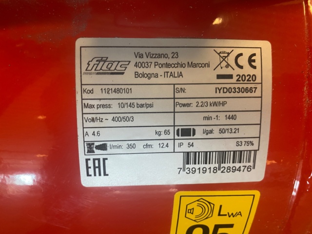 941439-3 Compressor Attack 360 Belt Drive Fiac - 2020