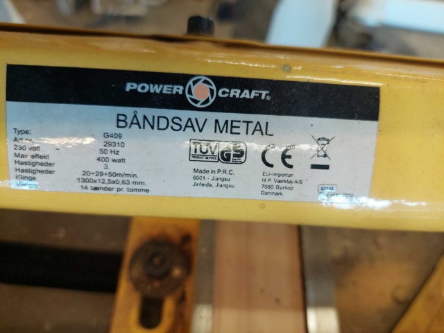 880626-2 Metal band saw Power Craft G409
