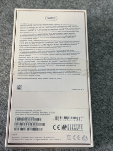 922875-16 Smartphone, Apple iPhone 8, 64GB - Shipping included!