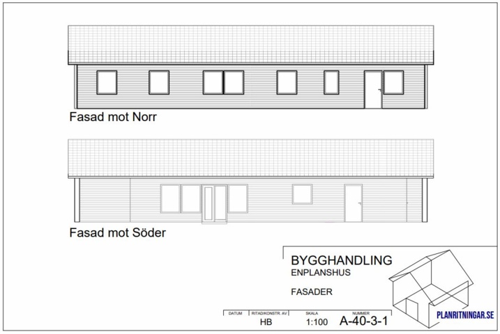 941920-2 Frame for a single-storey house of approximately 157 square meters