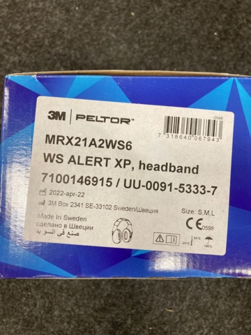 939465-3 Hearing protection 3M Peltor WS Alert XP