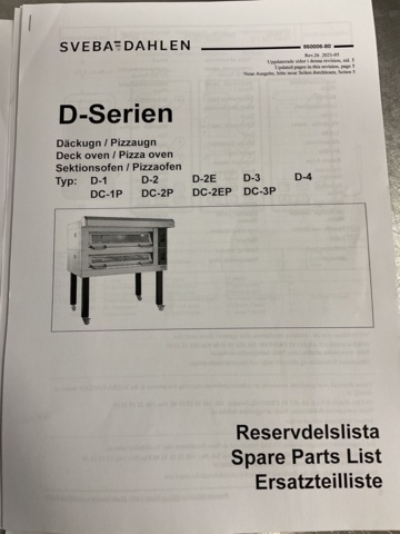 886945-14 Deck oven/Pizza oven SVEBA DAHLEN -2021