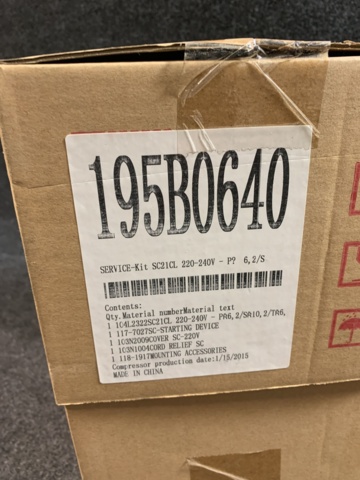 941159-3 Compressor Danfoss, Service kit, SC21CL, 220-240V -P - 6.2