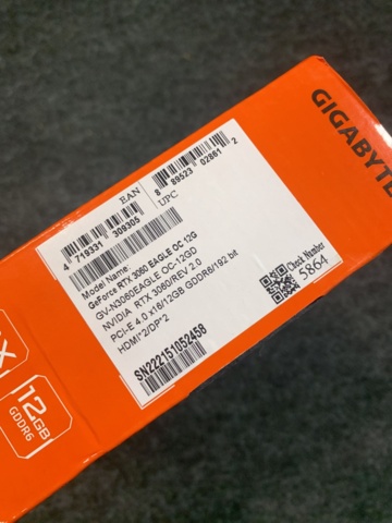 939699-3 Graphics card Gigabyte GeForce RTX 3060 EAGLE OC 12G 2.0 (LHR)