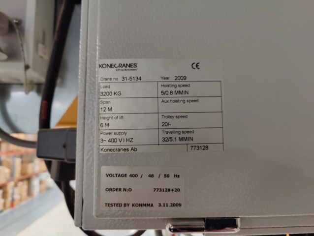 943353-12 Traverssystem Konecranes 3,2 ton