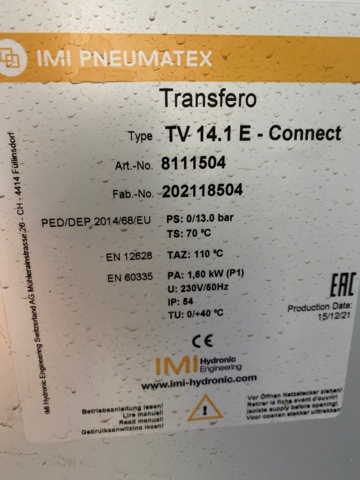 941711-9 Control unit Box Tec Transfero TV 14.1 E Connect