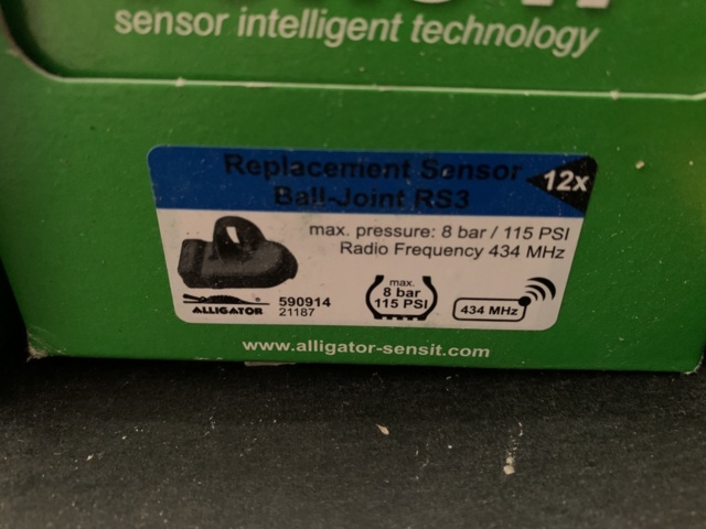 810072-4 TPMS tire valves and sensors Alligator Sens it