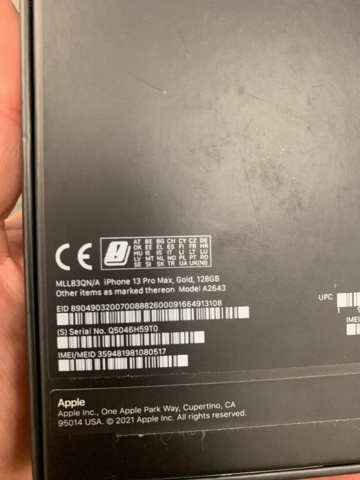 942440-4 Smartphone Apple iPhone 13 Pro Max 128 GB