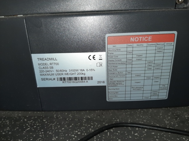 920610-9 Treadmill, Impulse - RT700