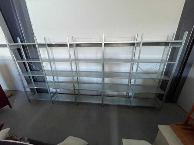 943826-2 Sheet metal shelf system 504x42x249