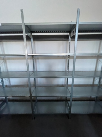 943826-5 Sheet metal shelf system 504x42x249