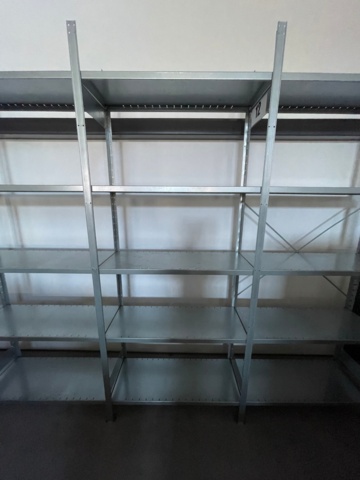 943826-6 Sheet metal shelf system 504x42x249