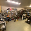 920525-1 Spare parts warehouse of mixed compote and storage shelves