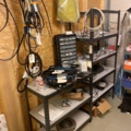 920525-2 Spare parts warehouse of mixed compote and storage shelves