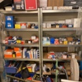 920525-3 Spare parts warehouse of mixed compote and storage shelves