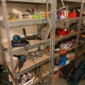 920525-4 Spare parts warehouse of mixed compote and storage shelves