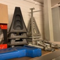 920525-14 Spare parts warehouse of mixed compote and storage shelves