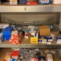 920525-21 Spare parts warehouse of mixed compote and storage shelves
