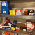 920525-23 Spare parts warehouse of mixed compote and storage shelves