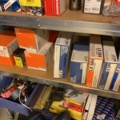 920525-24 Spare parts warehouse of mixed compote and storage shelves