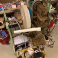 920525-37 Spare parts warehouse of mixed compote and storage shelves
