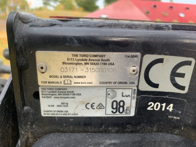 942448-15 Lawnmower Toro Reelmaster 3100D