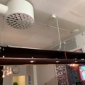 810109-3 Ceiling-hung shelf with lighting
