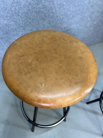 922932-4 Bar stool, HOF, H 75 cm, Jonas Bohlin, Black / Cognac, 2 pcs