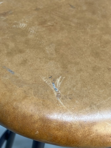 922932-5 Bar stool, HOF, H 75 cm, Jonas Bohlin, Black / Cognac, 2 pcs