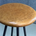 922932-6 Bar stool, HOF, H 75 cm, Jonas Bohlin, Black / Cognac, 2 pcs